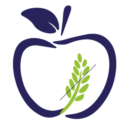logo z jabłkiem i przekreślonym kłosem